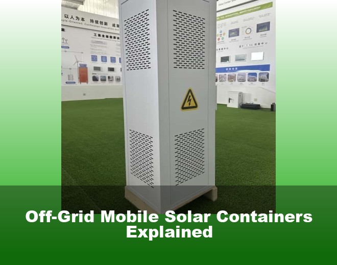Off-Grid Mobile Solar Containers Explained